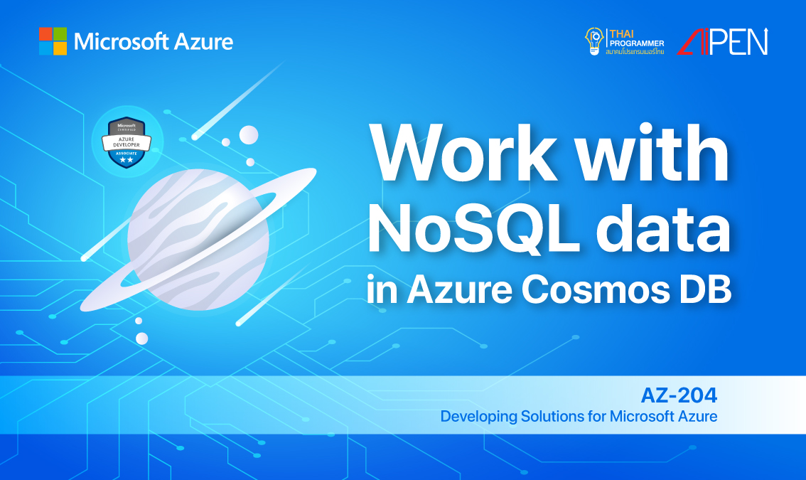 Microsoft Azure: Work with NoSQL data in Azure Cosmos DB